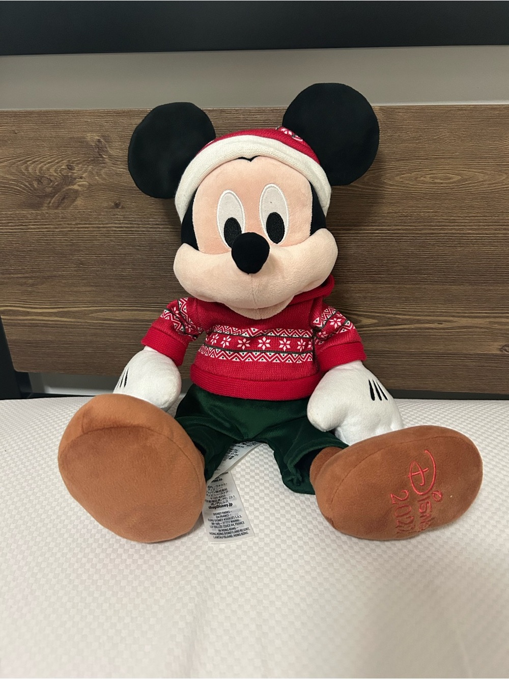 Disney Mickey Mouse Holiday Christmas Sweater Santa Hat 2022